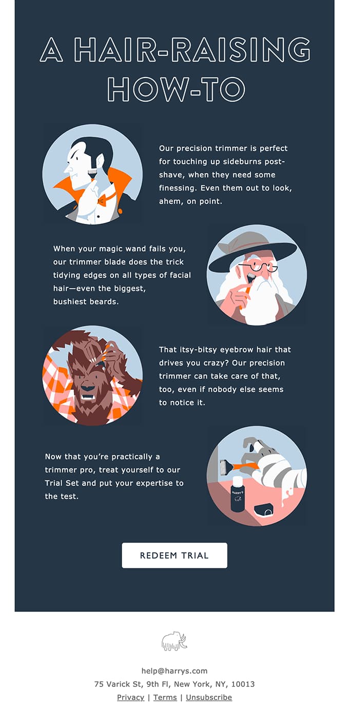 newsletter copy example